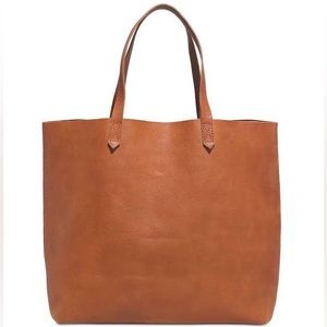 Madewell Large Transport Tote in English Saddle | Tan